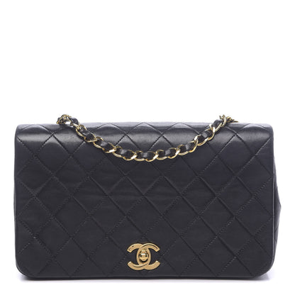 Chanel Lambskin Quilted Small Single Flap Bag Black 1 of 11