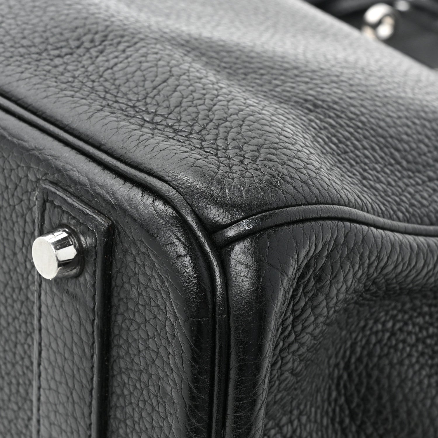 Hermes Taurillon Clemence Birkin 40 Black 14 of 17