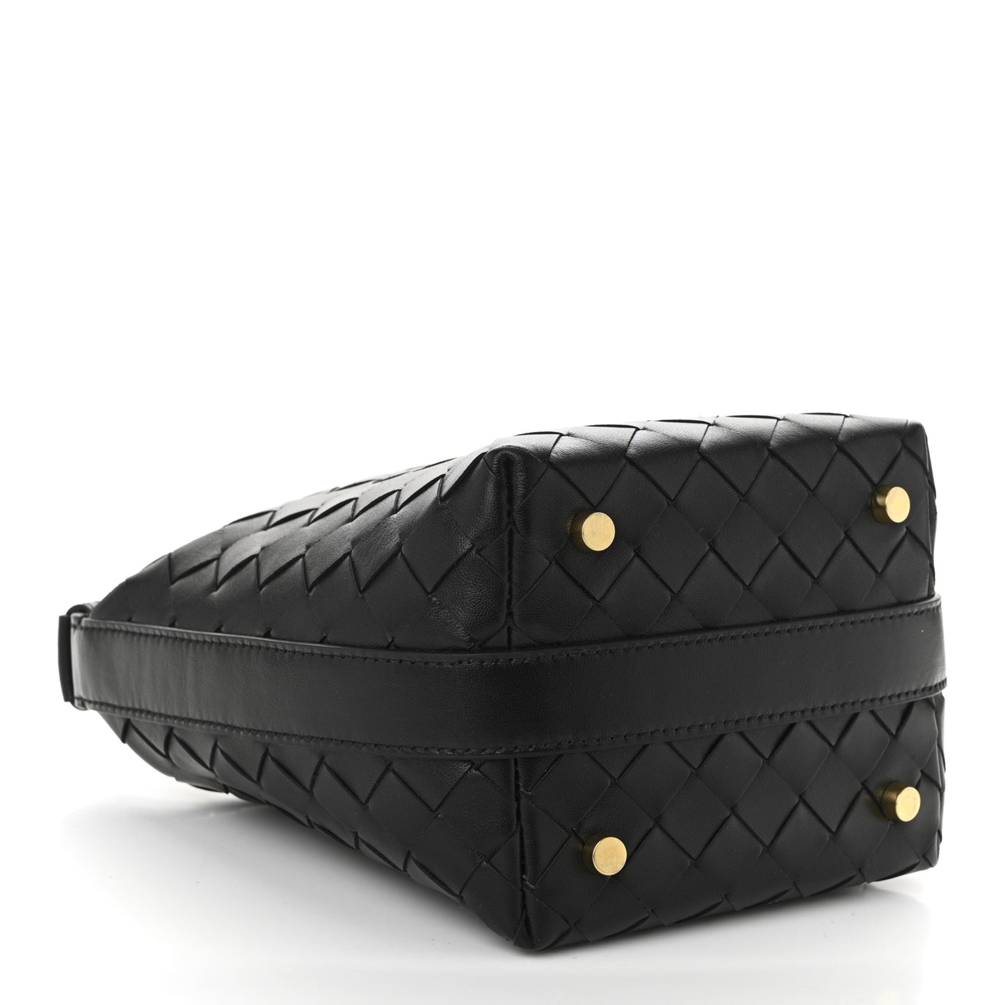 Calfskin Nappa Intrecciato Candy Wallace Black