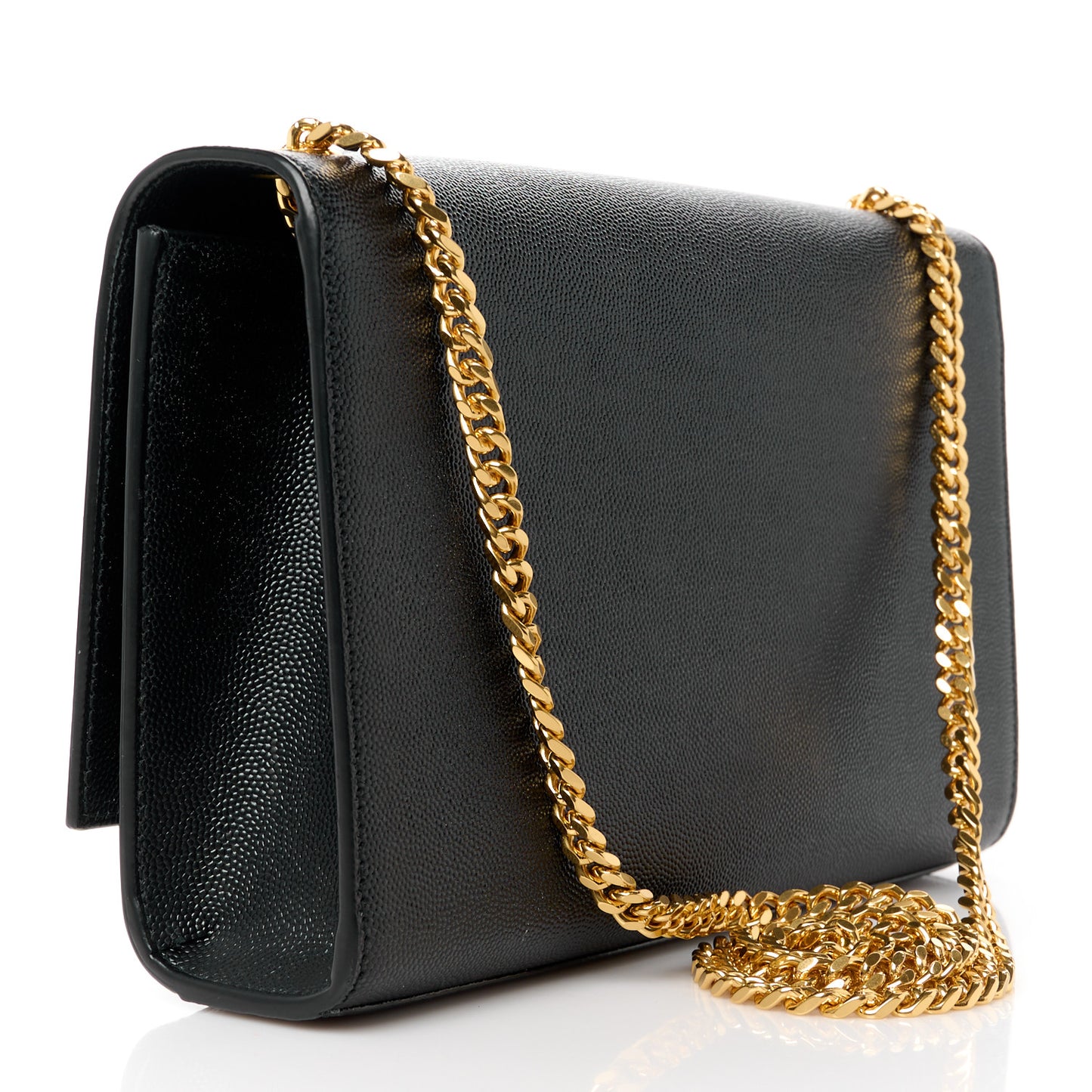 Grain De Poudre Medium Classic Monogram Kate Satchel Black