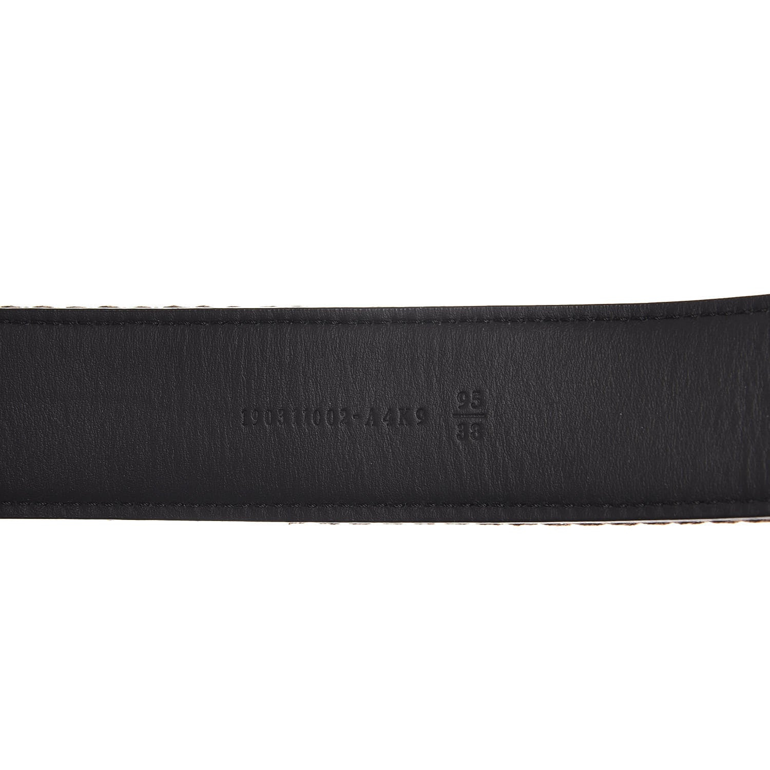 Fendi Ribbon Vitello Century FF 1974 Belt 95 38 Fango Moro 7 of 7