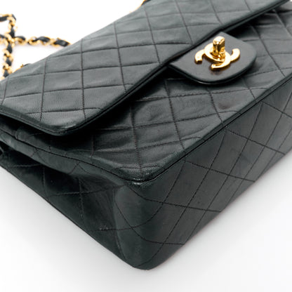 Chanel Lambskin Quilted Medium Double Flap Black 16 of 16