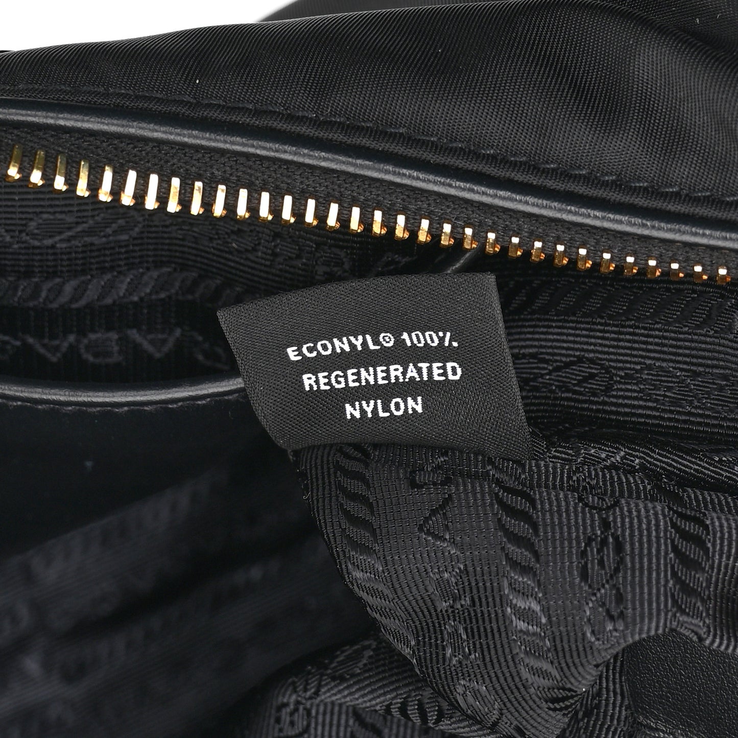 Re-Nylon Vitello Large Aimee Shoulder Bag Black