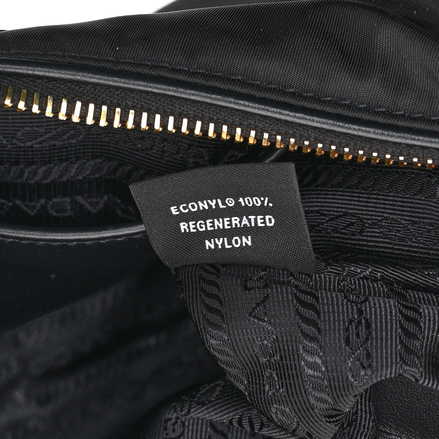 Prada Re-Nylon Vitello Large Aimee Shoulder Bag Black 7 of 10