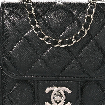 Chanel Caviar Quilted Classic Phone Holder Black 9 of 13