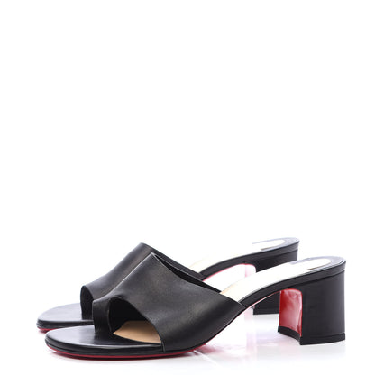 Christian Louboutin Calfskin Viberta 55 Mule 39 Black 3 of 7