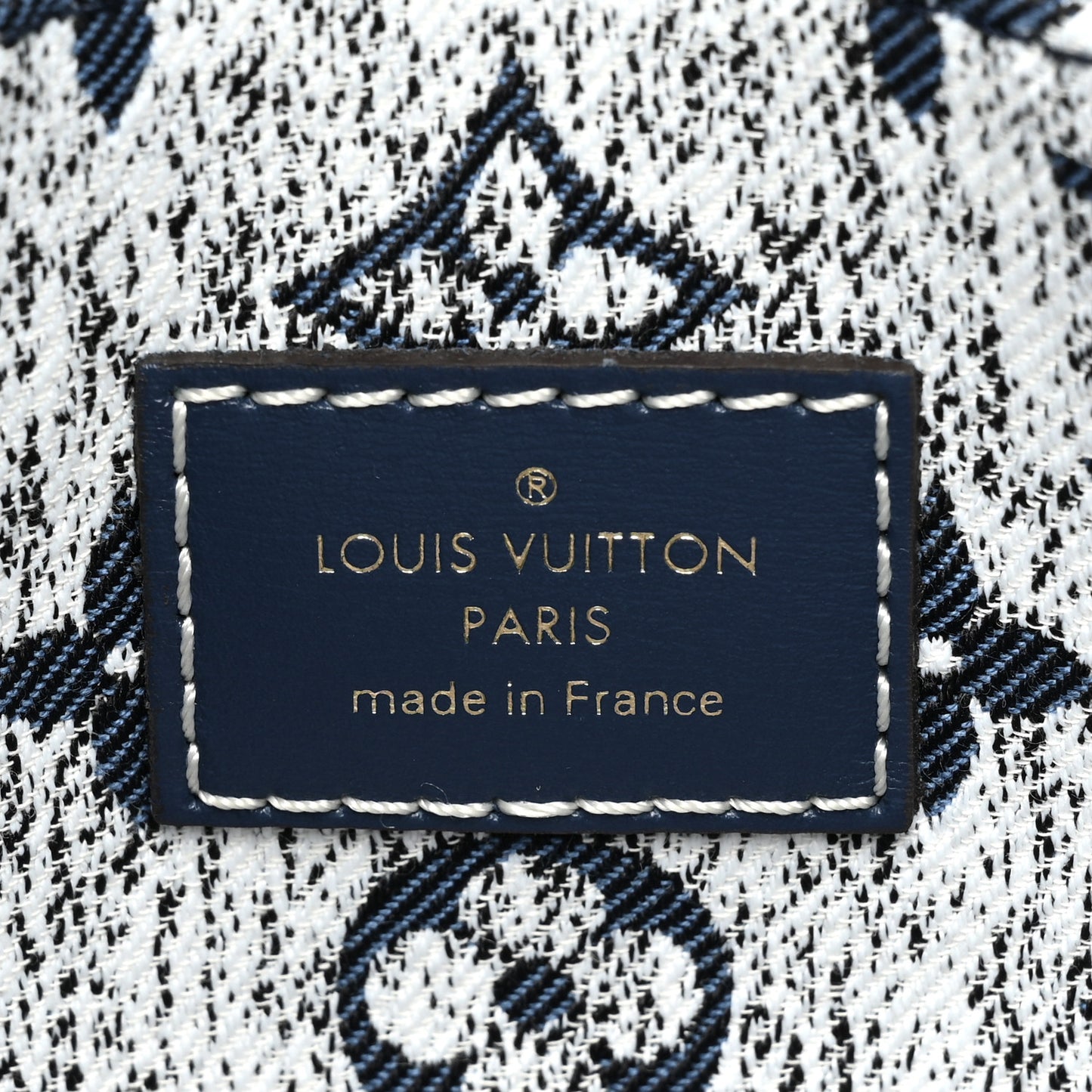 Monogram Jacquard Denim Onthego MM Bleu