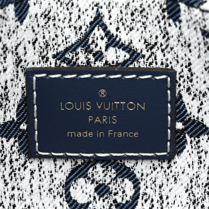 Louis Vuitton Monogram Jacquard Denim Onthego MM Bleu 6 of 8