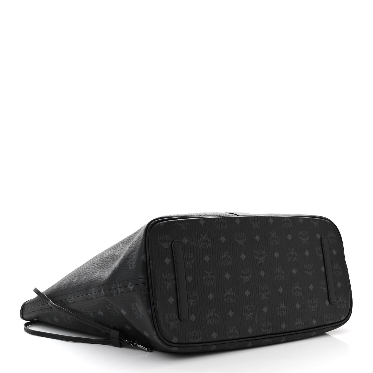 MCM Visetos Large Liz Reversible Shopper Tote Black 6 of 16