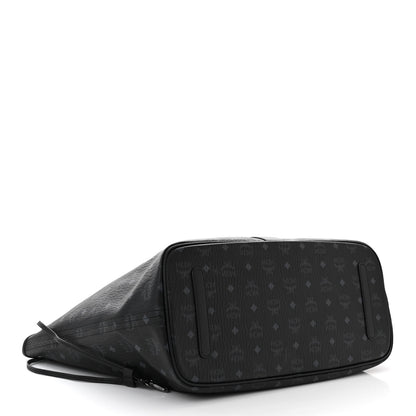 MCM Visetos Large Liz Reversible Shopper Tote Black 6 of 16