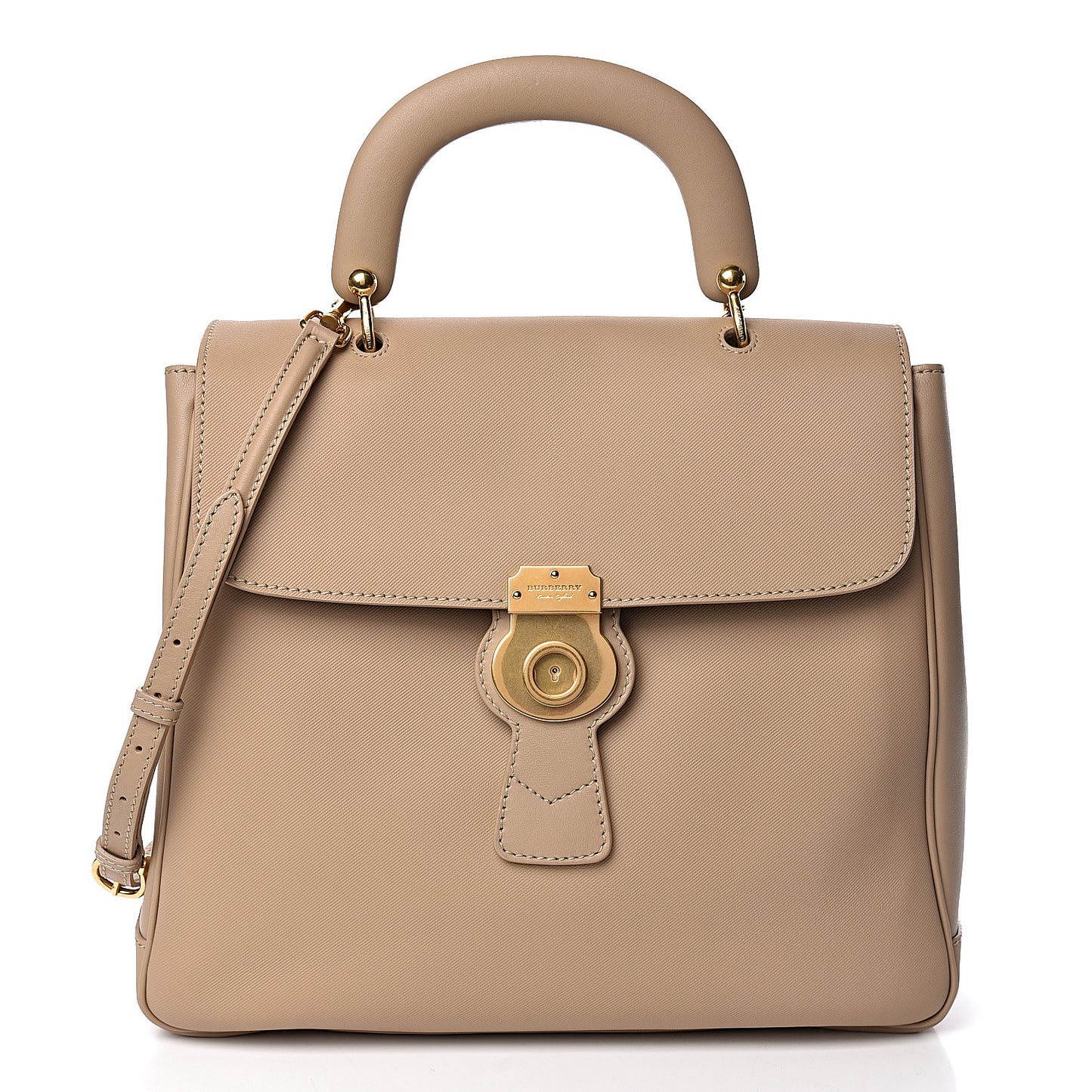 Trench Calfskin Large DK88 Top Handle Bag Honey