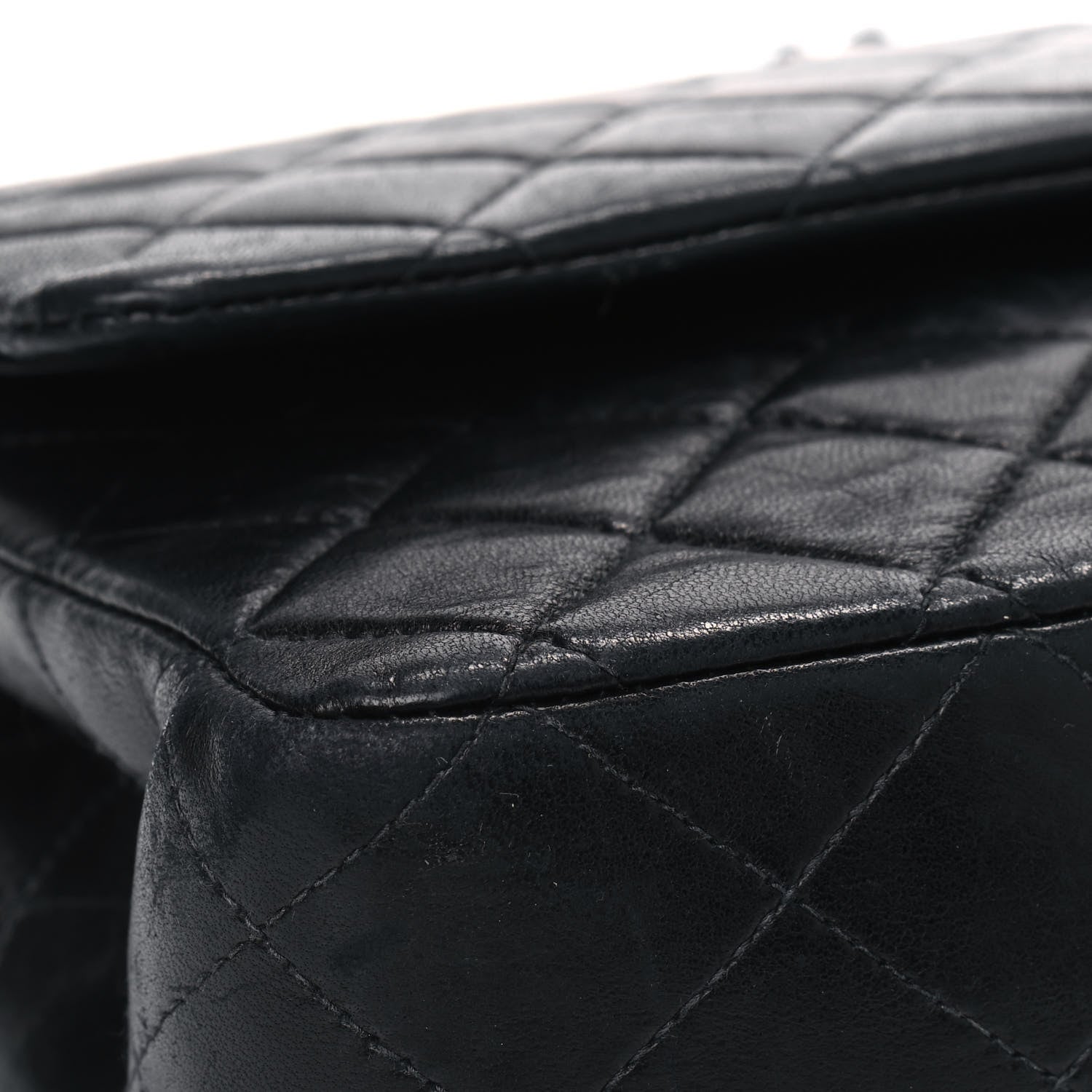 Chanel Lambskin Quilted Medium Double Flap Black 8 of 11