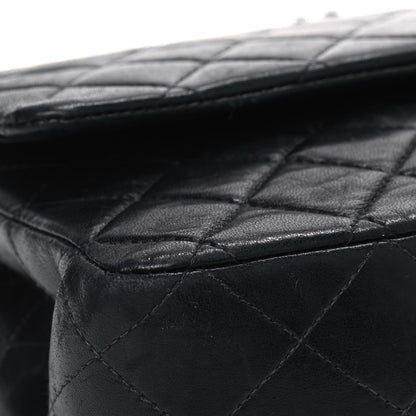 Chanel Lambskin Quilted Medium Double Flap Black 8 of 11