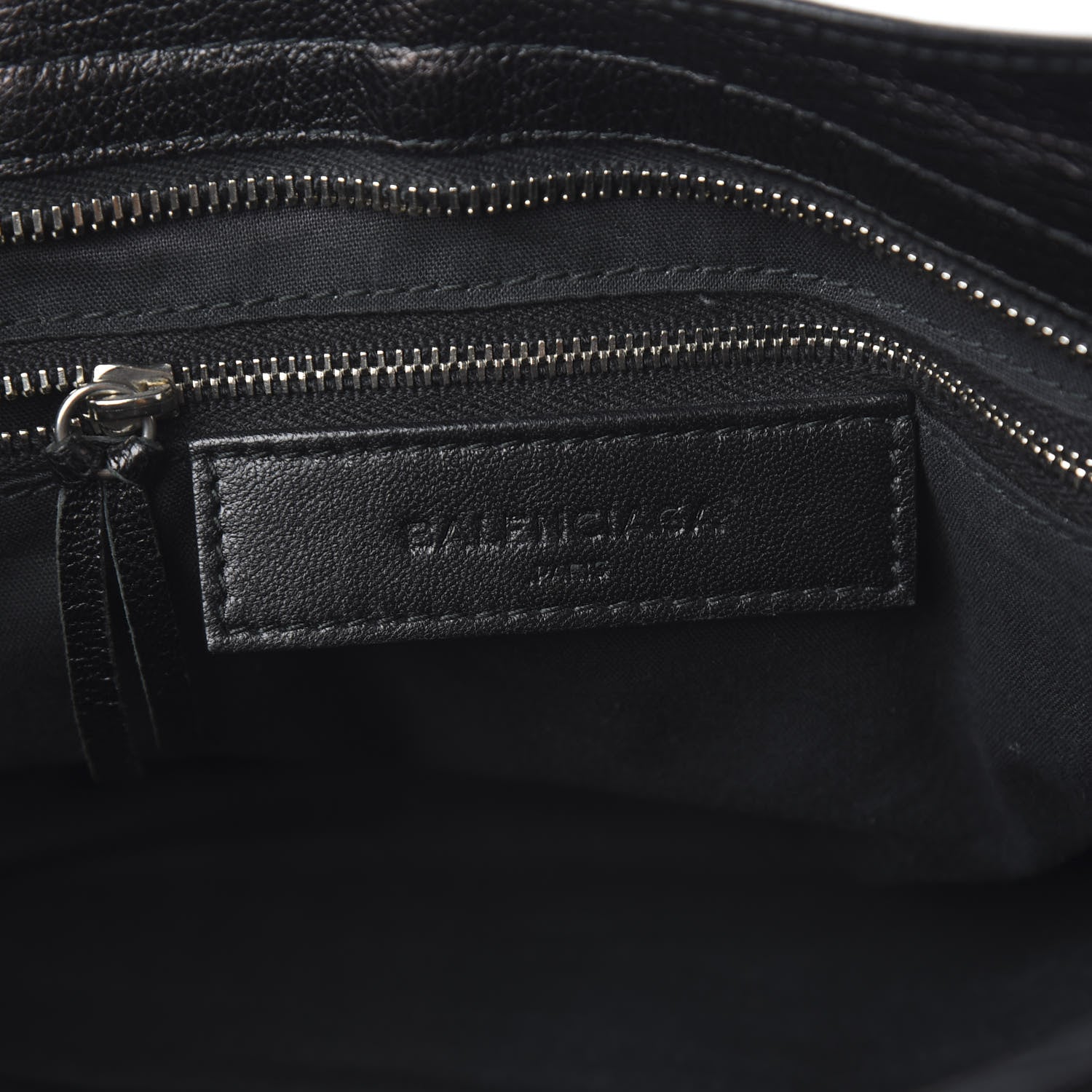 Balenciaga Chevre Silver Metallic Edge Hardware City Black 5 of 9