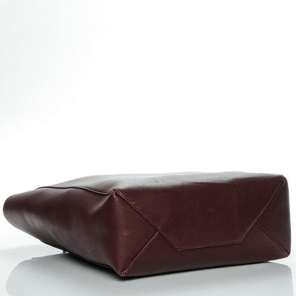 Celine Calfskin Clasp Vertical Cabas Burgundy 4 of 8