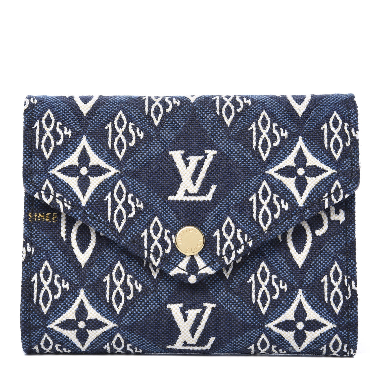 Louis Vuitton Jacquard Since 1854 Victorine Wallet Blue 1 of 8