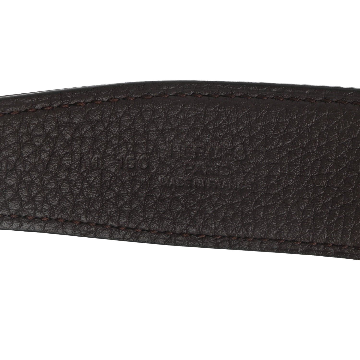 Hermes 135 Togo 32mm H Belt 90 Black Chocolate 3 of 5