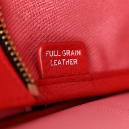 Marc Jacobs Grained Calfskin Small The Tote Bag True Red 7 of 12