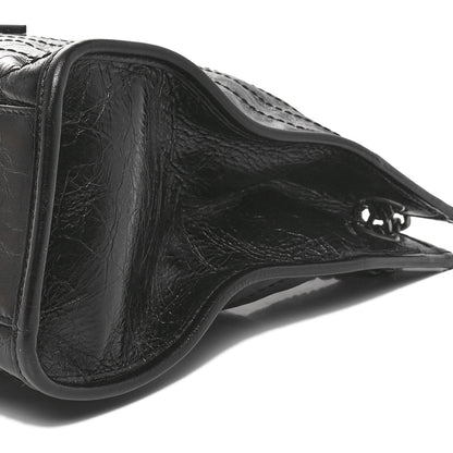 Saint Laurent Crinkled Calfskin Matelasse Monogram Medium Niki Shopper Tote Black 10 of 10