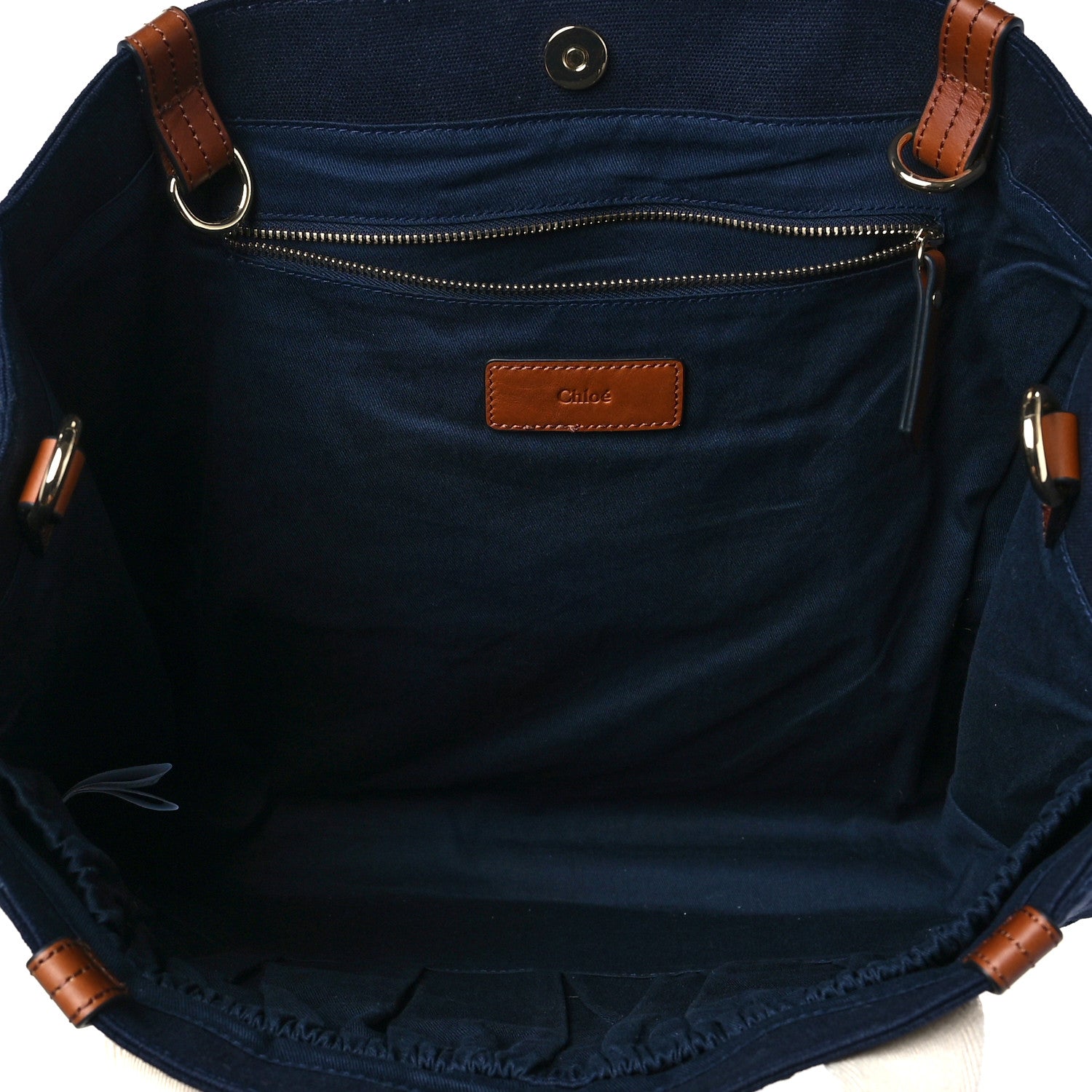 Chloe Cotton Calfskin Changing Bag Navy 5 of 8