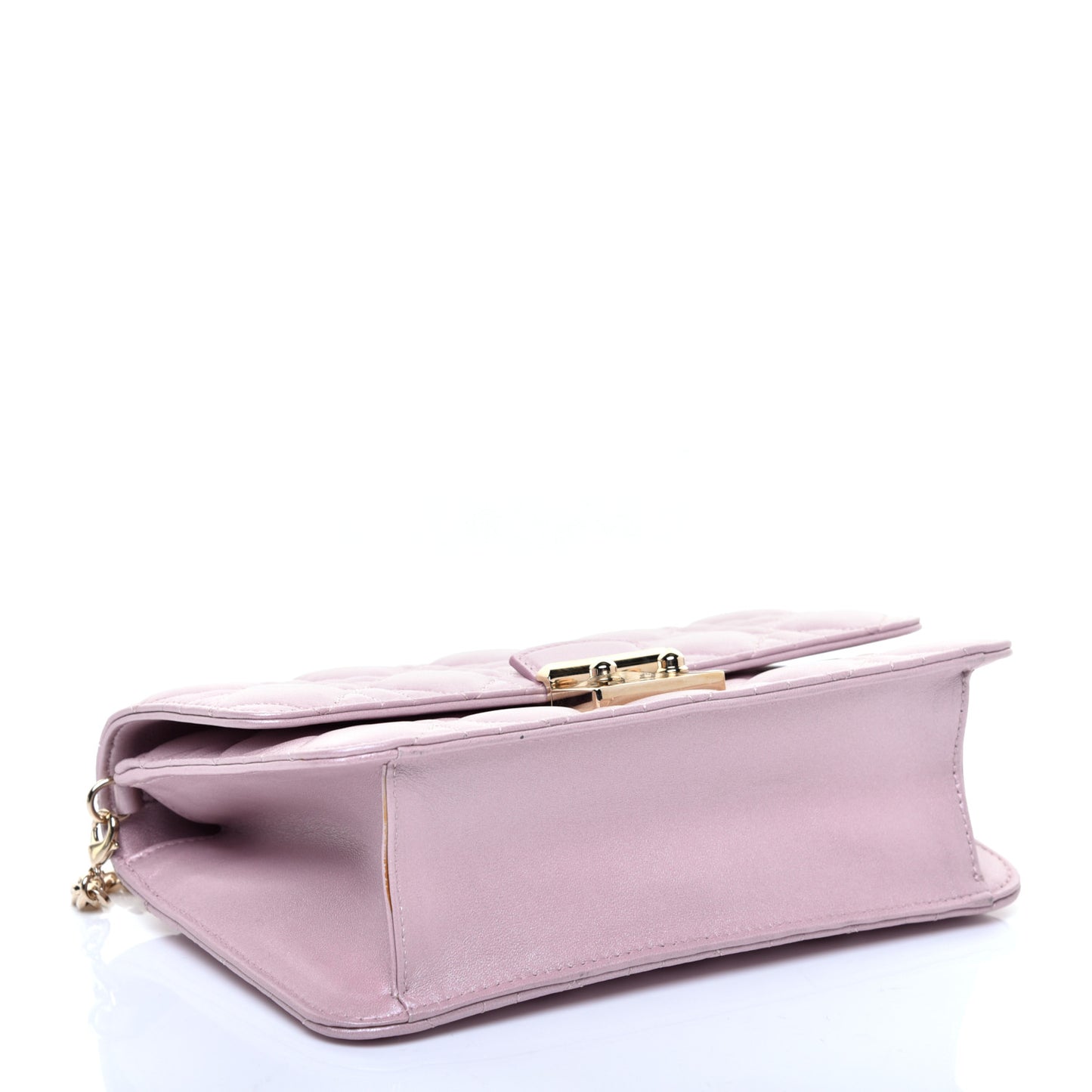 Pearly Lambskin Cannage Miss Dior Promenade Pouch Lotus