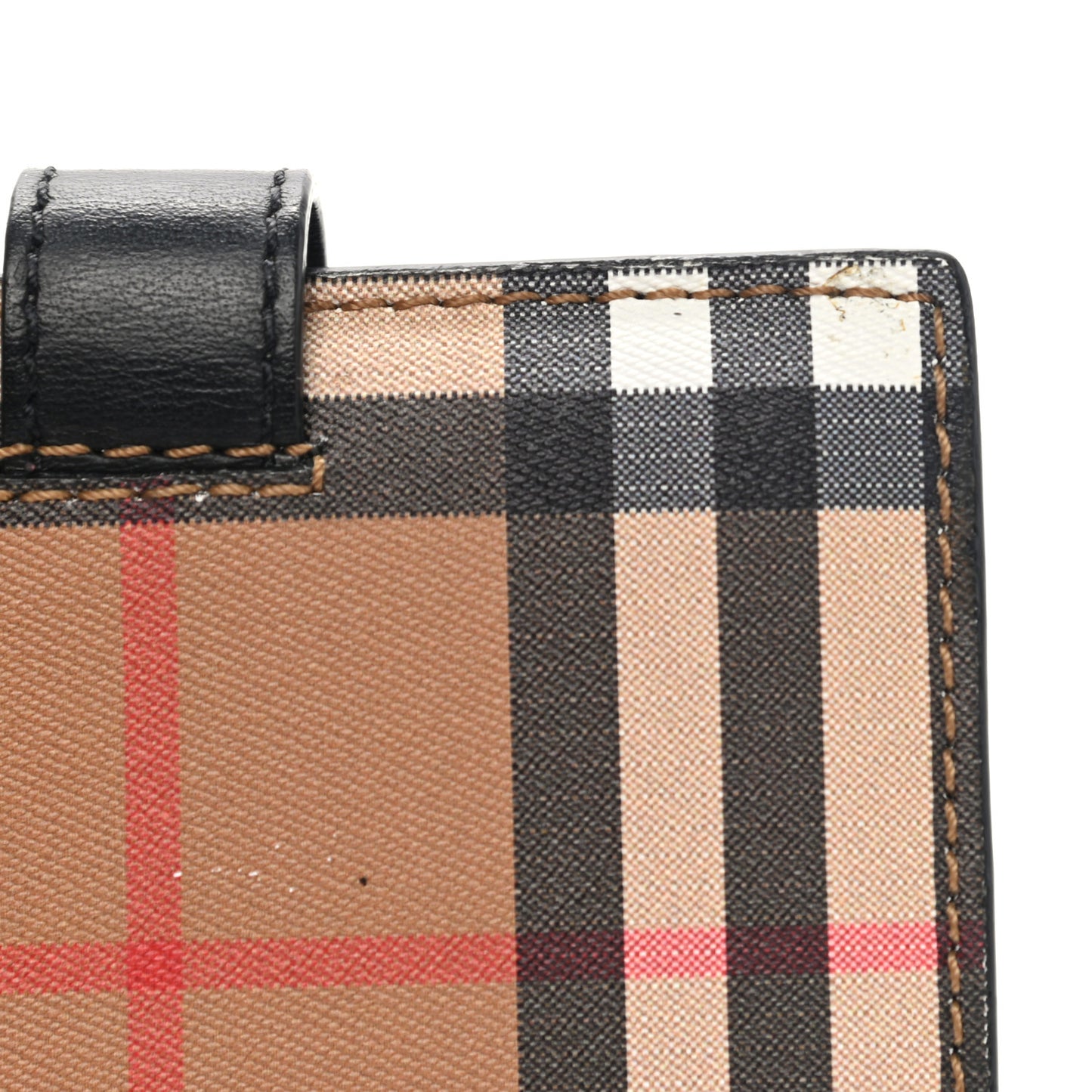 Vintage Check Folding Wallet Black