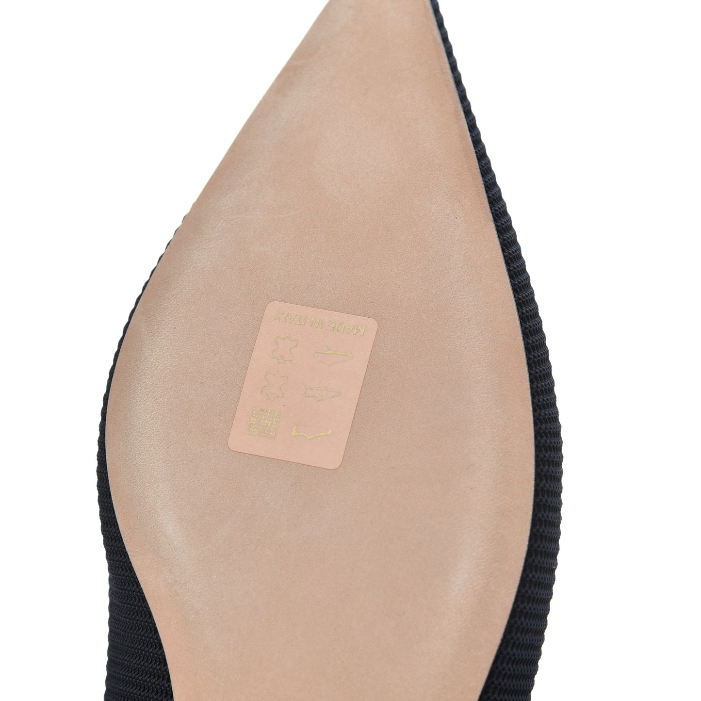 Technical Canvas Ribbon J'Adior Slingback Ballet Flats 39.5 Black
