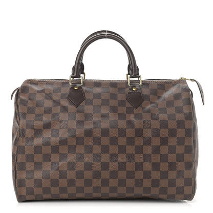 Louis Vuitton Damier Ebene Speedy 35 1 of 10