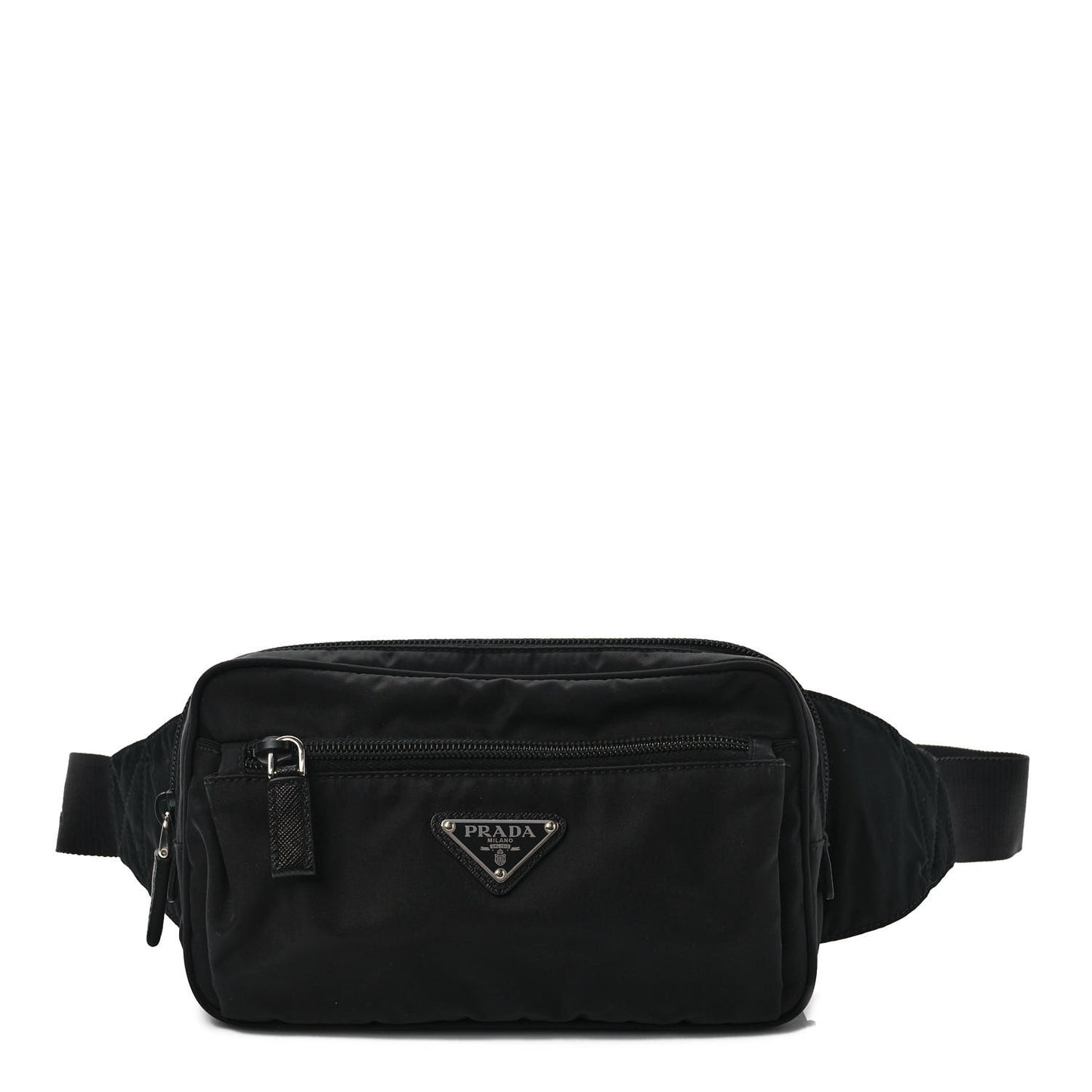 Re-Nylon Saffiano Belt Bag Black