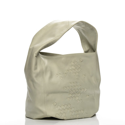 Bottega Veneta Nappa Woven Hobo Ivory 3 of 9