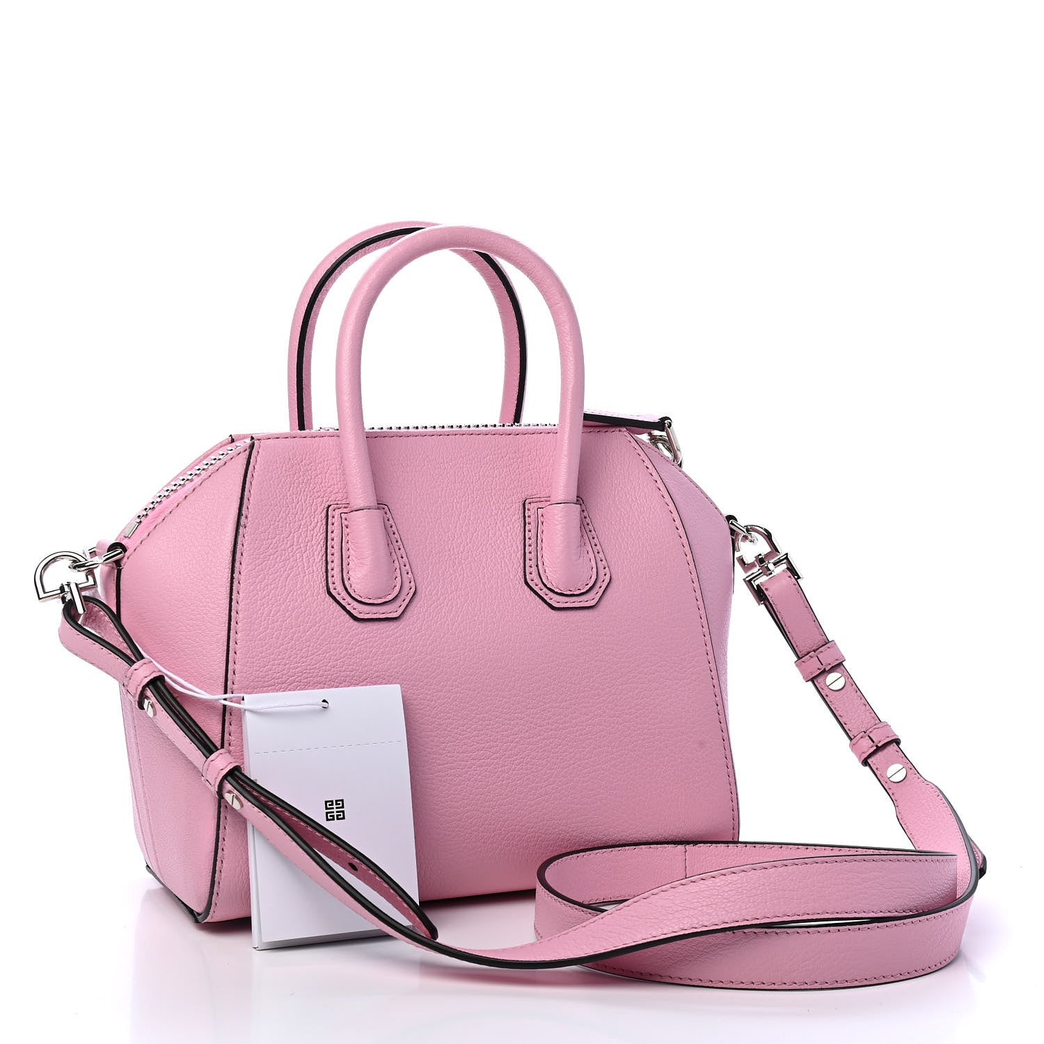 Givenchy Sugar Goatskin Mini Antigona Baby Pink 2 of 9