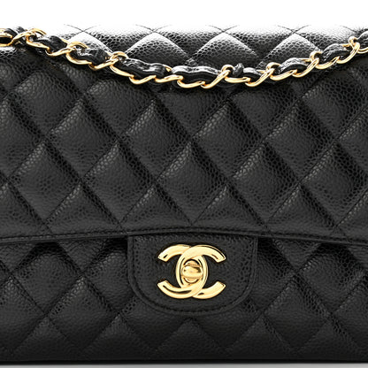 Chanel Caviar Quilted Medium Double Flap Black 8 of 11