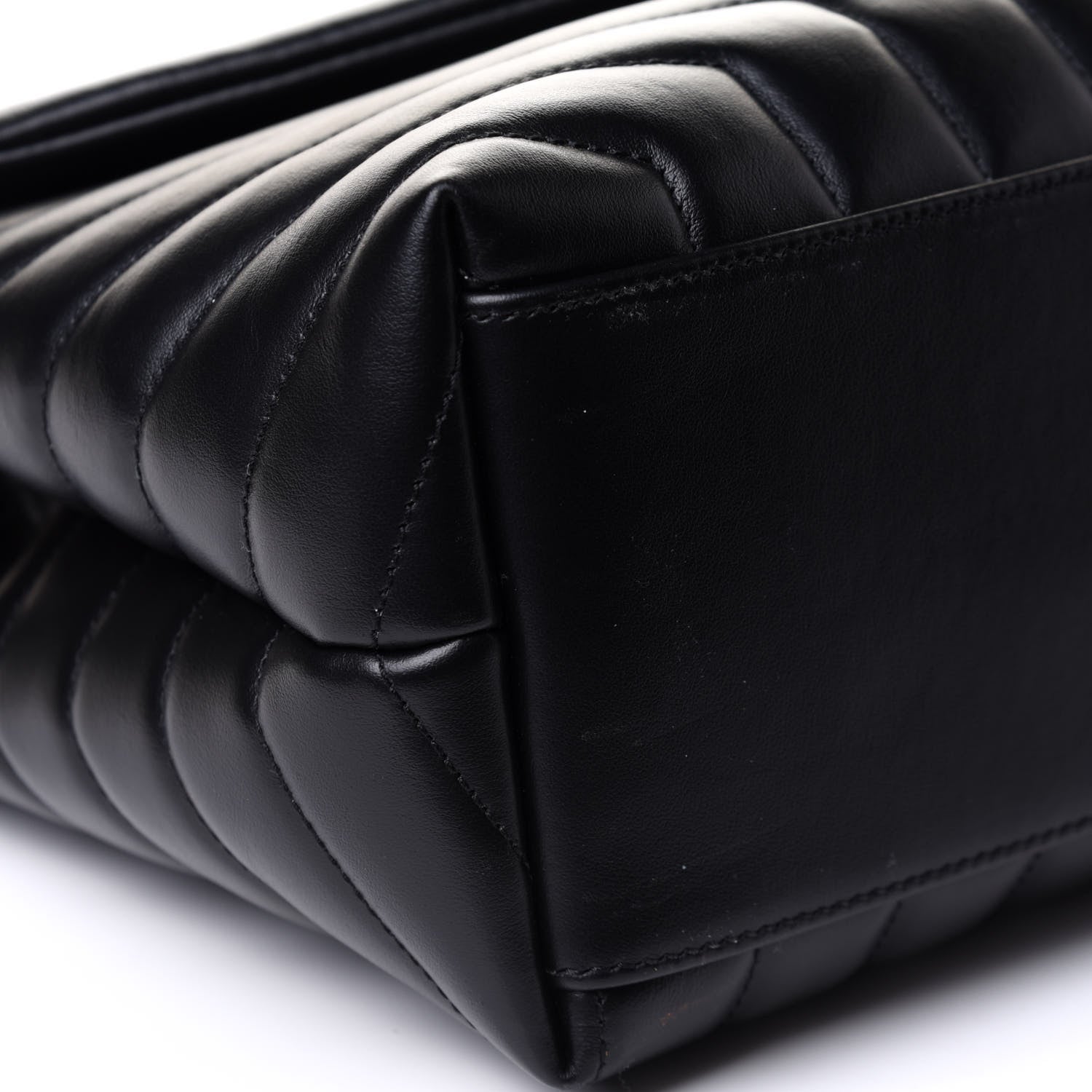 Saint Laurent Calfskin Y Quilted Monogram Medium Loulou Chain Satchel Black 10 of 11