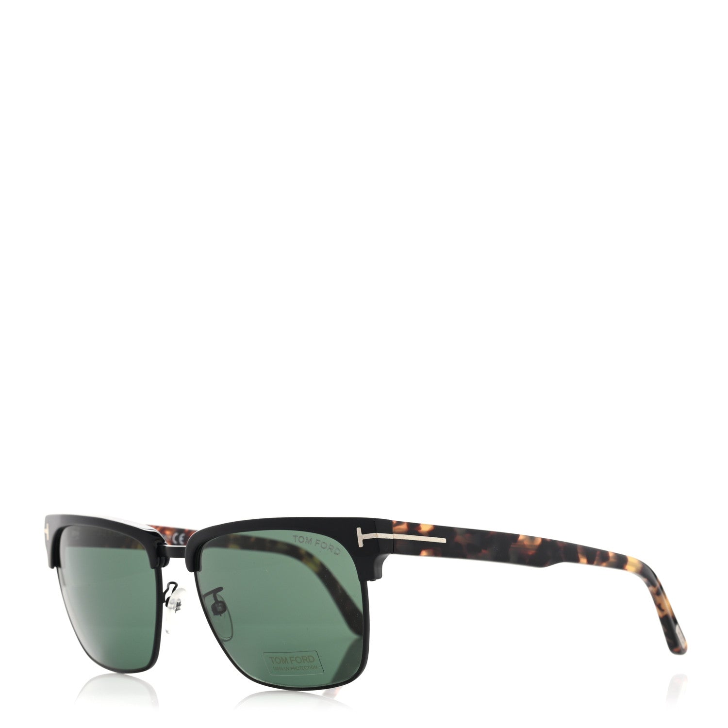 Tom Ford River Sunglasses TF367 Black Tortoise 1 of 8
