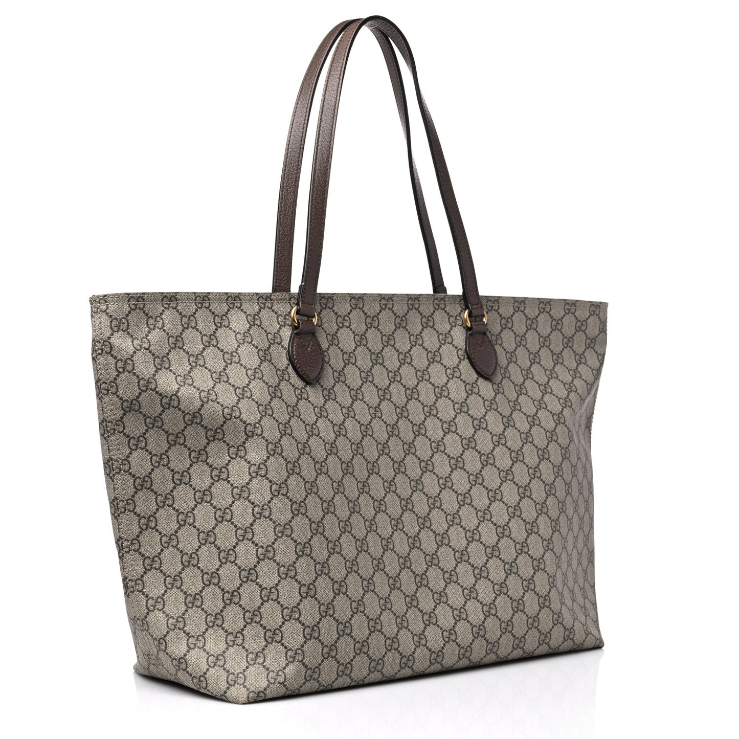 GG Supreme Monogram Medium Ophidia Shopping Tote Ebony