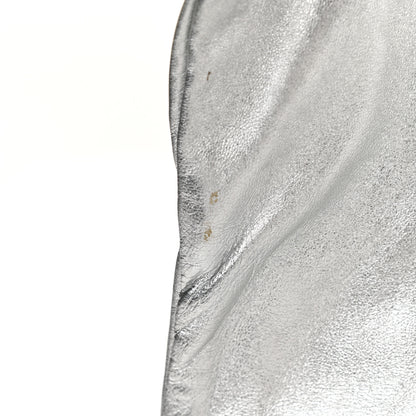 Prada Metallic Nappa Gaufre Messenger Tote Silver 14 of 20