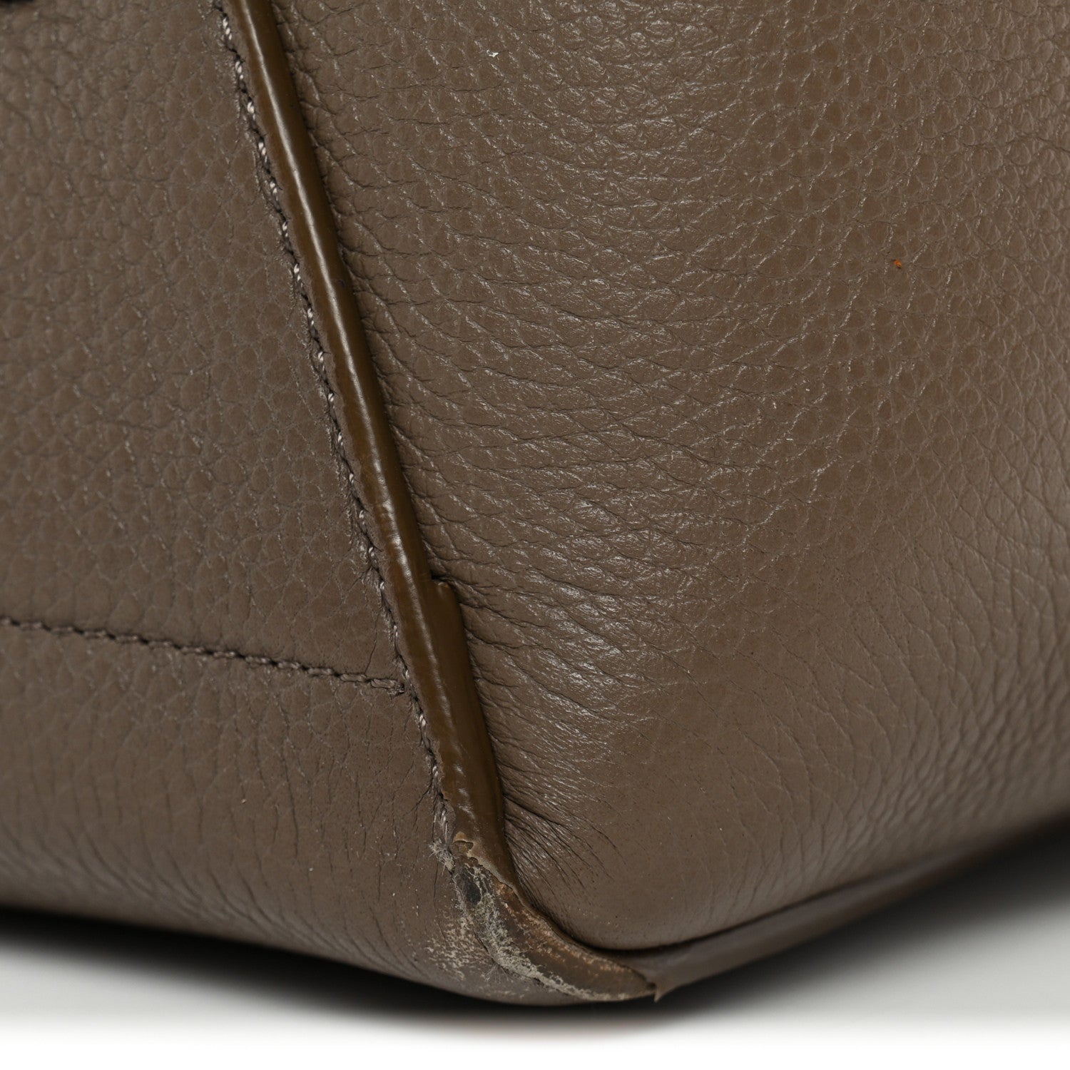 Celine Soft Grained Calfskin Sangle Bucket Bag Taupe 11 of 14