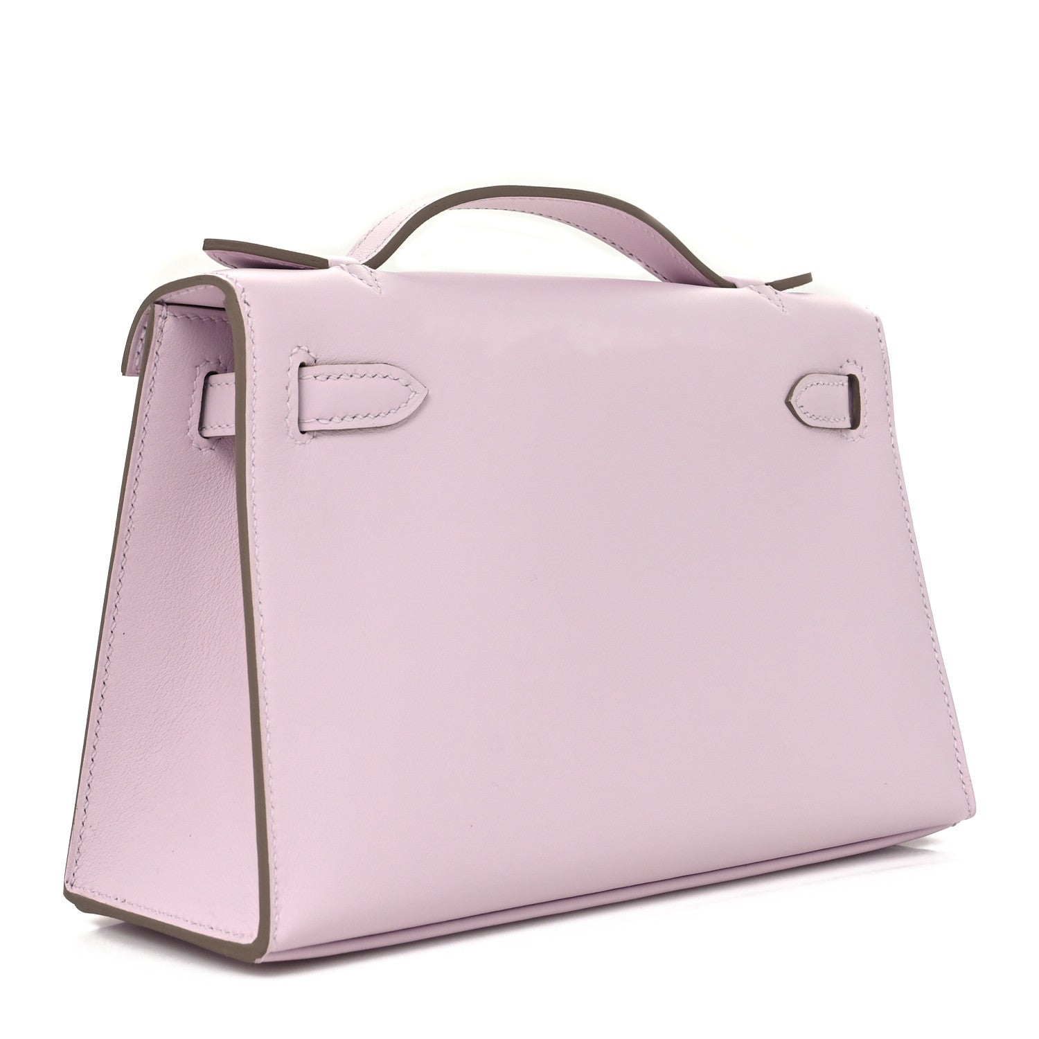 Hermes Swift Kelly Pochette Clutch Mauve Pale 3 of 10