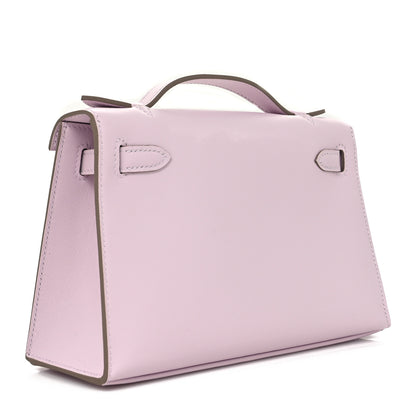 Hermes Swift Kelly Pochette Clutch Mauve Pale 3 of 10