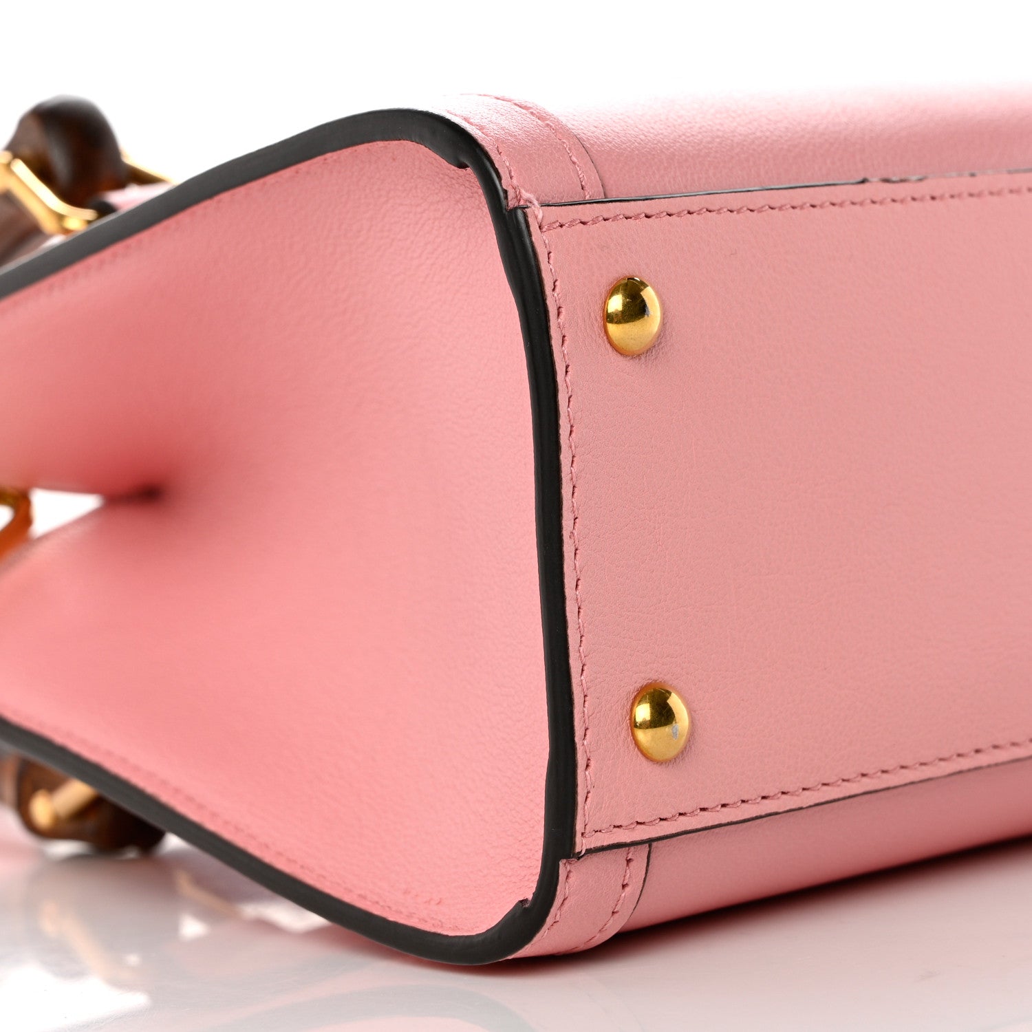 Gucci Wonka Grain Calfskin Mini Diana Tote Bag Wild Rose Fuxia Fluo 9 of 10