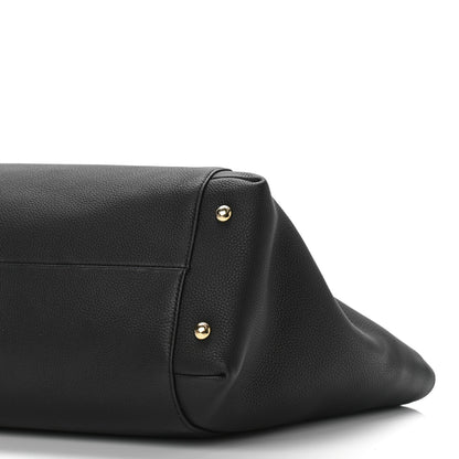 Salvatore Ferragamo Grained Calfskin Bitter Pocket Tote Black 10 of 10