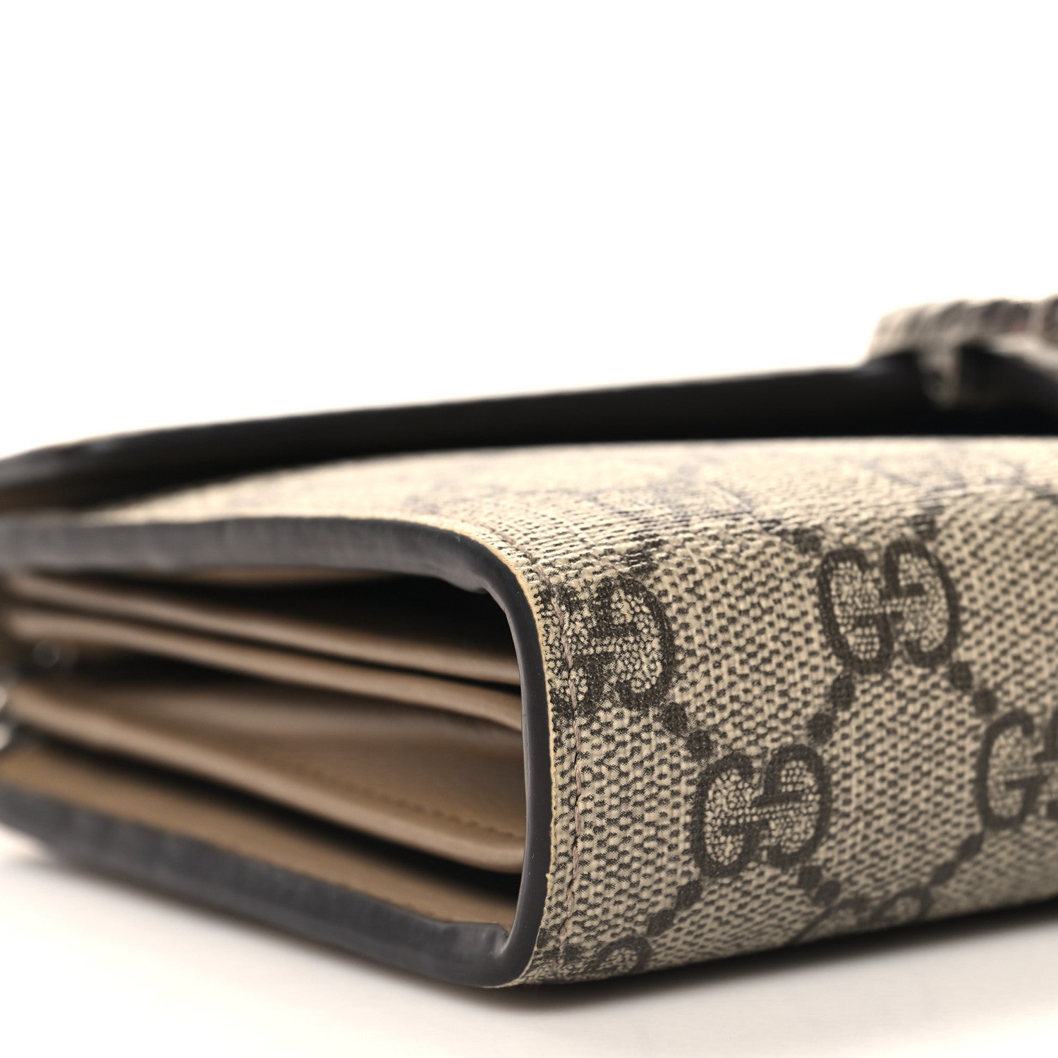 Gucci GG Supreme Monogram Mini Dionysus Chain Wallet Beige Taupe 9 of 12