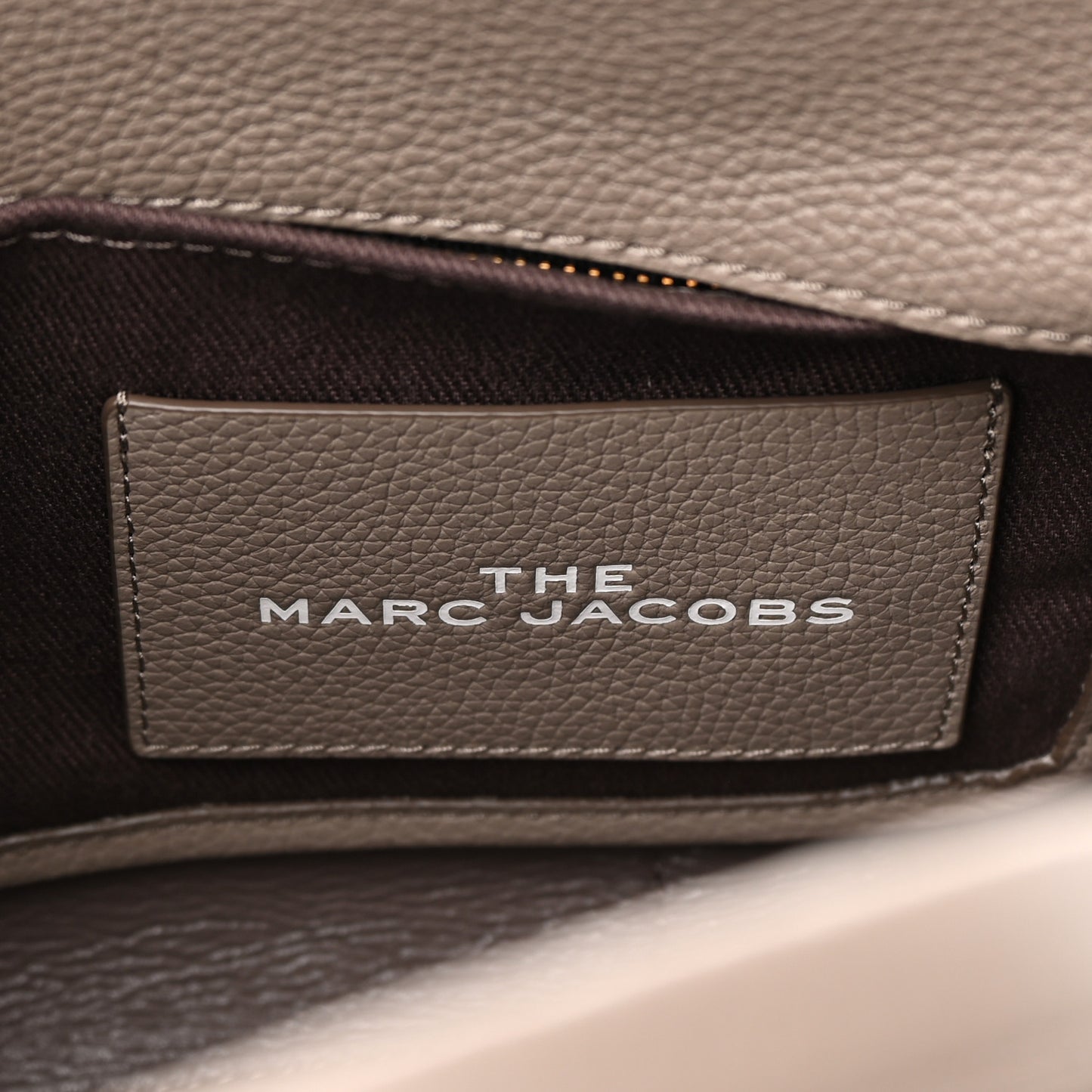Grained Calfskin Mini The Tote Bag Cement