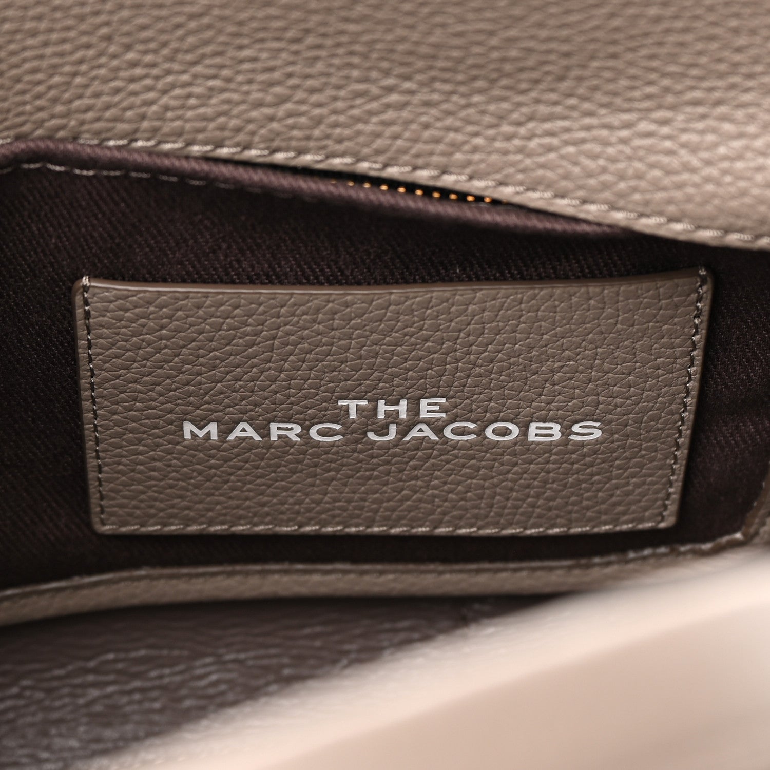 Marc Jacobs Grained Calfskin Mini The Tote Bag Cement 6 of 15