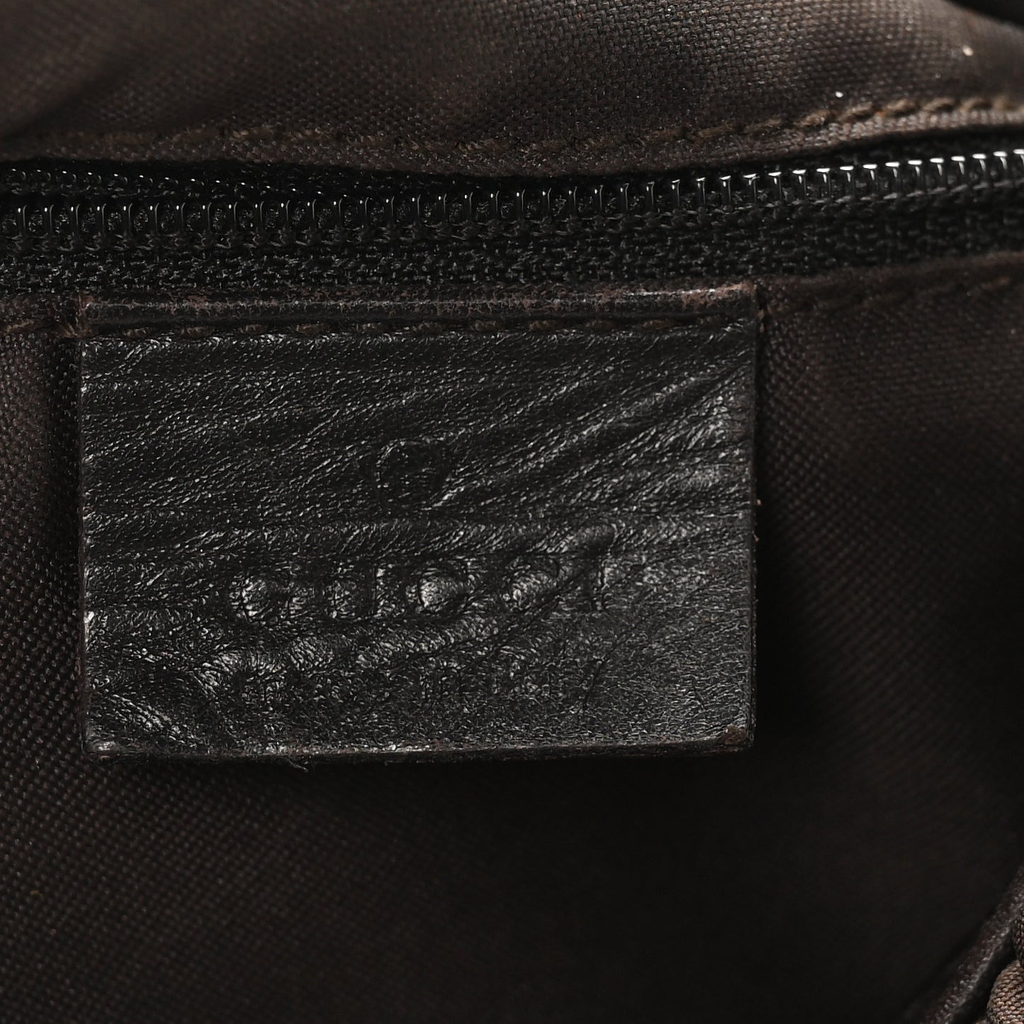 Nylon Pleated Monogram GG Clasp Hobo Brown