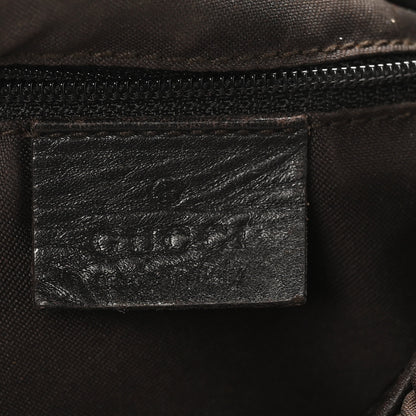 Gucci Nylon Pleated Monogram GG Clasp Hobo Brown 6 of 10