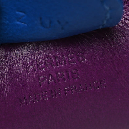 Hermes Milo Lambskin Grigri Rodeo Horse Bag Charm PM Violet Bleu Saphir Bleu France 4 of 6