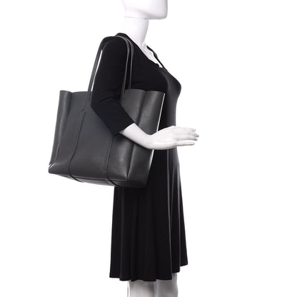 Balenciaga Veau Baltimore Double Sided Small Everyday Tote Gris Fossile Black 3 of 9
