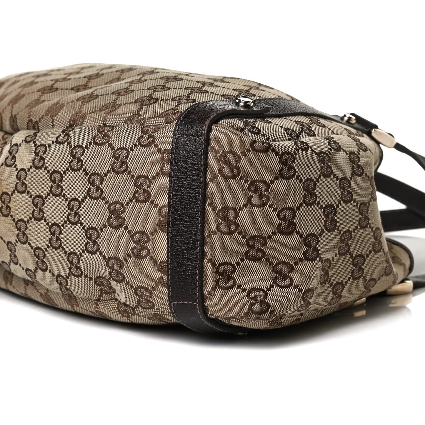 Monogram Medium Abbey Shoulder Bag Dark Brown