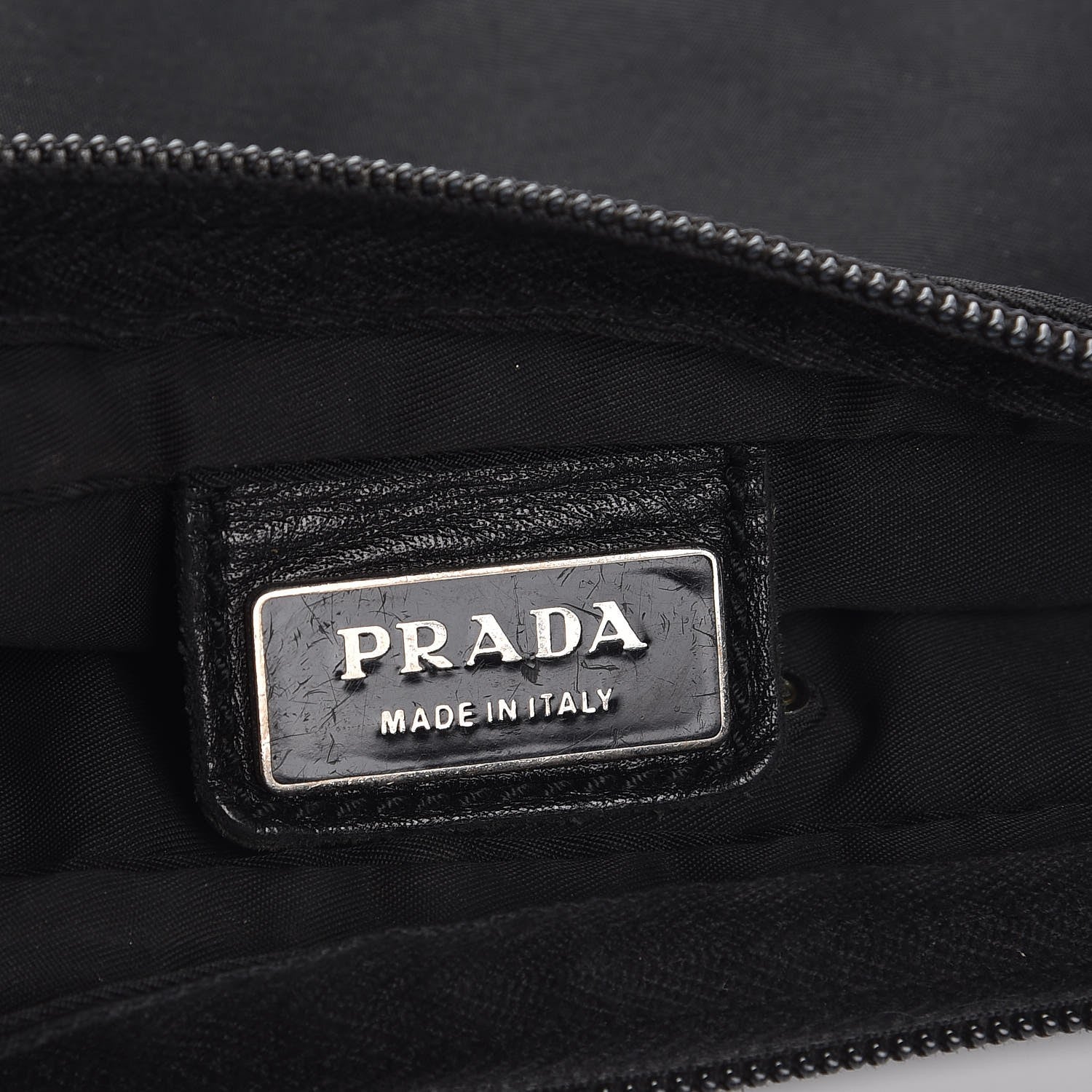 Prada Nylon Small Flat Messenger Bag Black 6 of 7